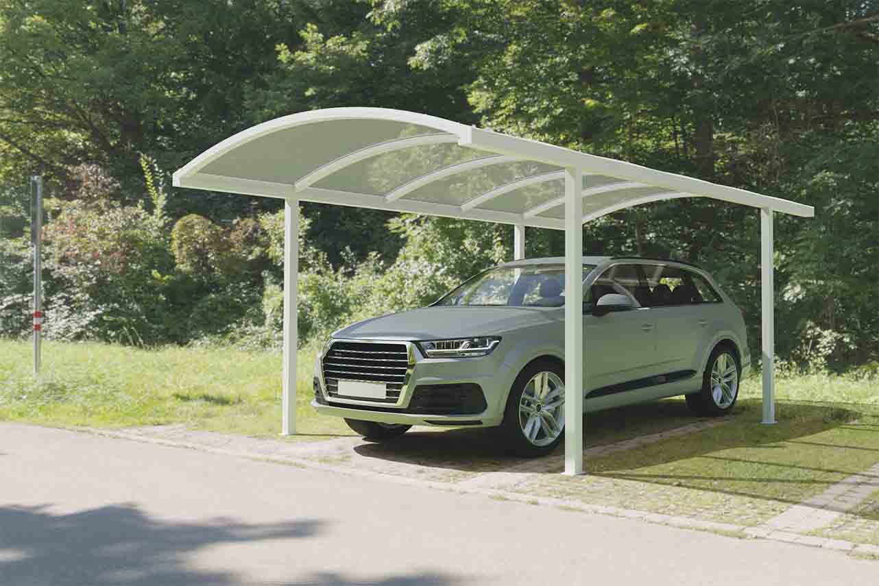METAL GARDEN Abris de Voiture carport cintré abri 5000x3000 robuste