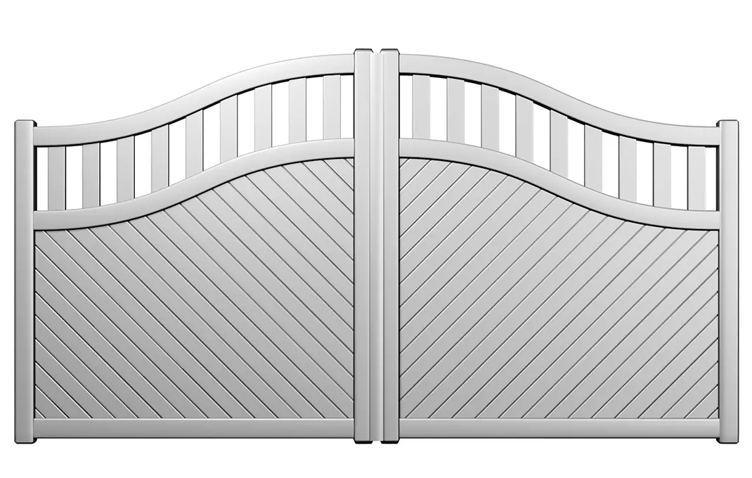 Préfalu BROME portail battant aluminium jardin