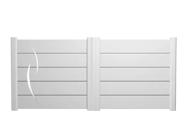 Préfalu MODELE 1 portail battant aluminium motorisable