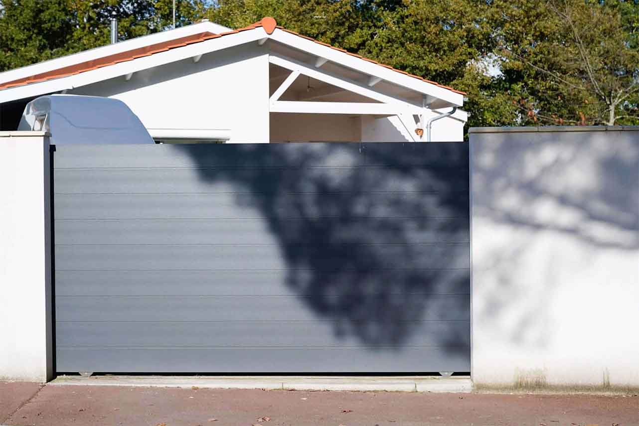 METAL GARDEN Portails Coulissants Alu Portail 3000 mm sans traverse