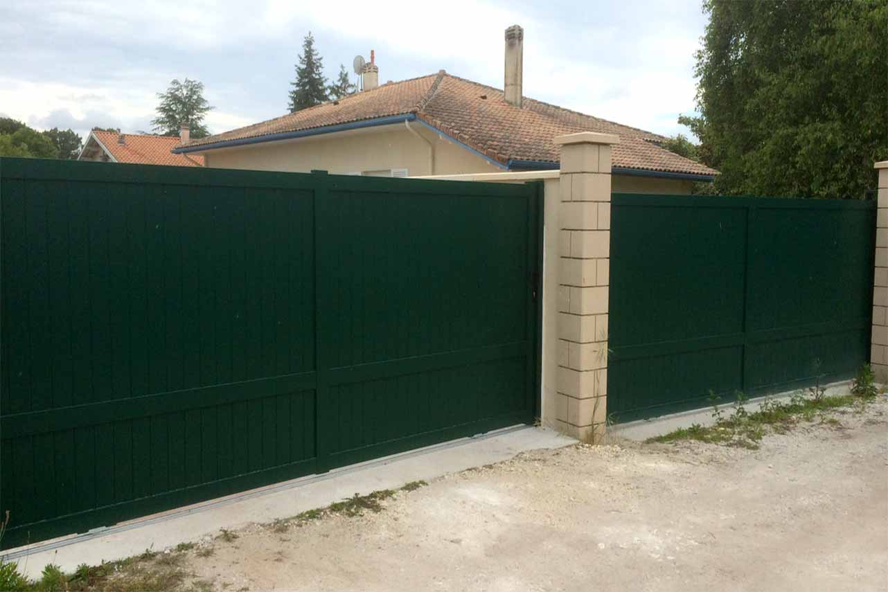 METAL GARDEN Portail coulissant standard traversant alu 3000 mm