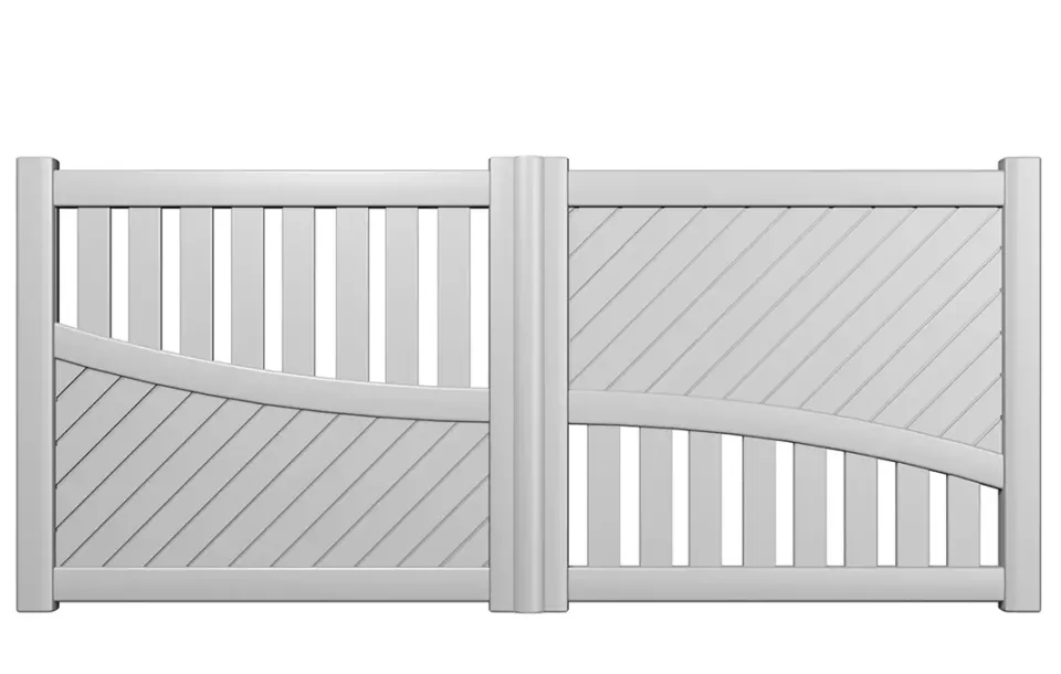 Préfalu BOHEME portail battant aluminium motorisable