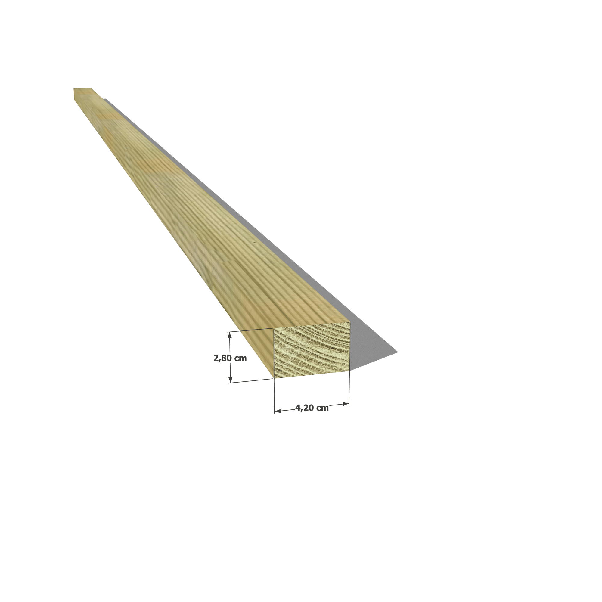 Abri Français Liteau pin 28x42mm autoclave classe 4