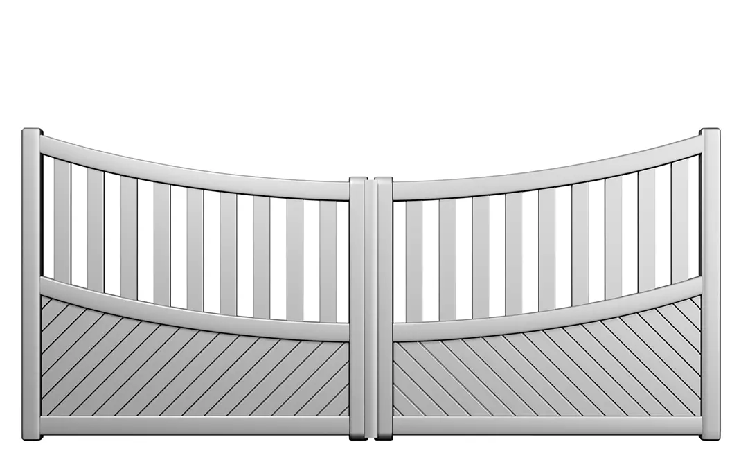 Préfalu MORPE portail battant aluminium jardin