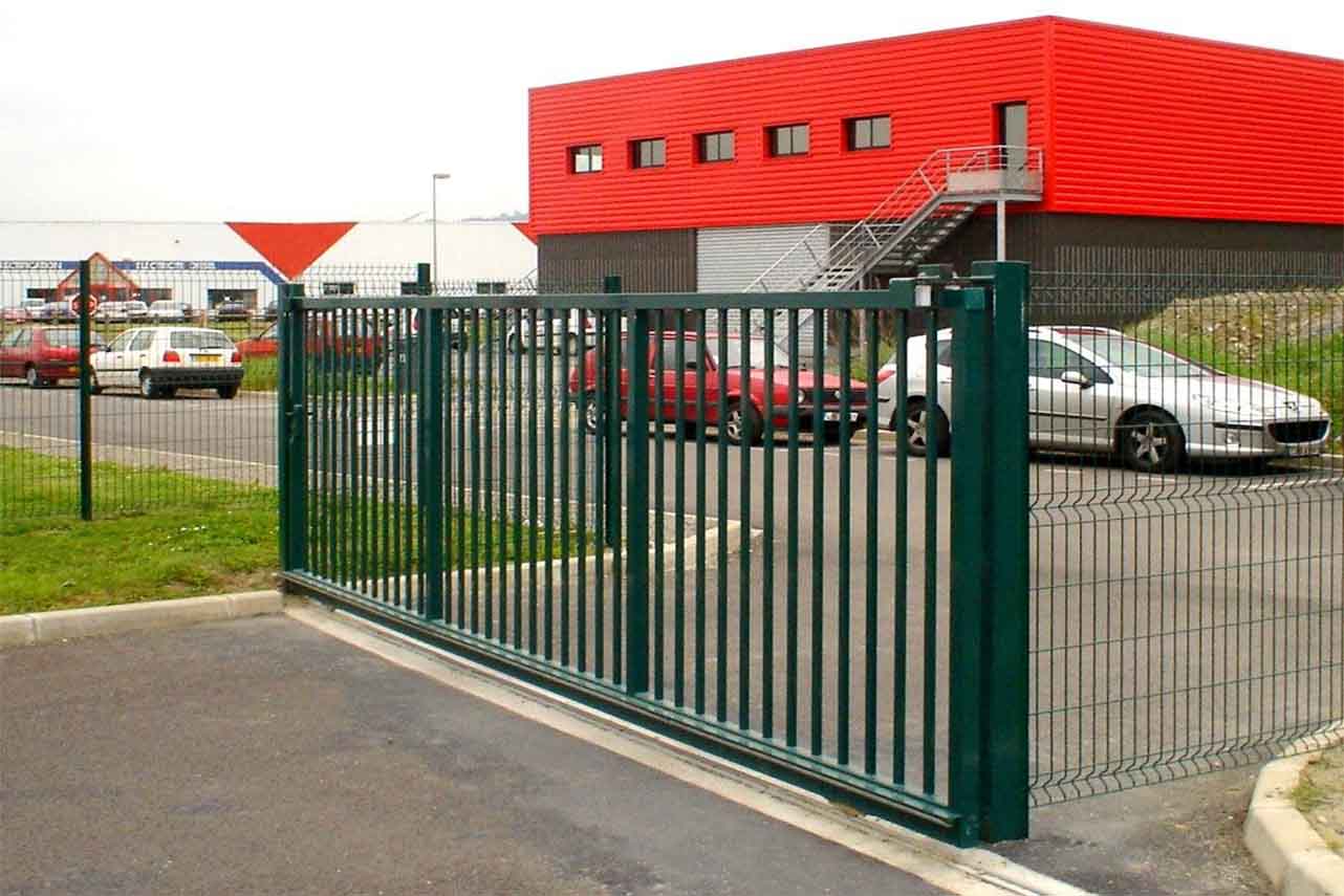 METAL GARDEN Portails Coulissants Acier barreaudage éco 4000 mm