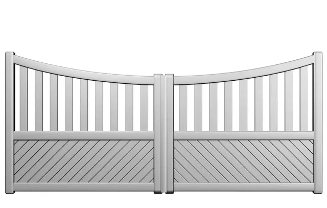 Préfalu TODI portail battant aluminium extérieur jardin