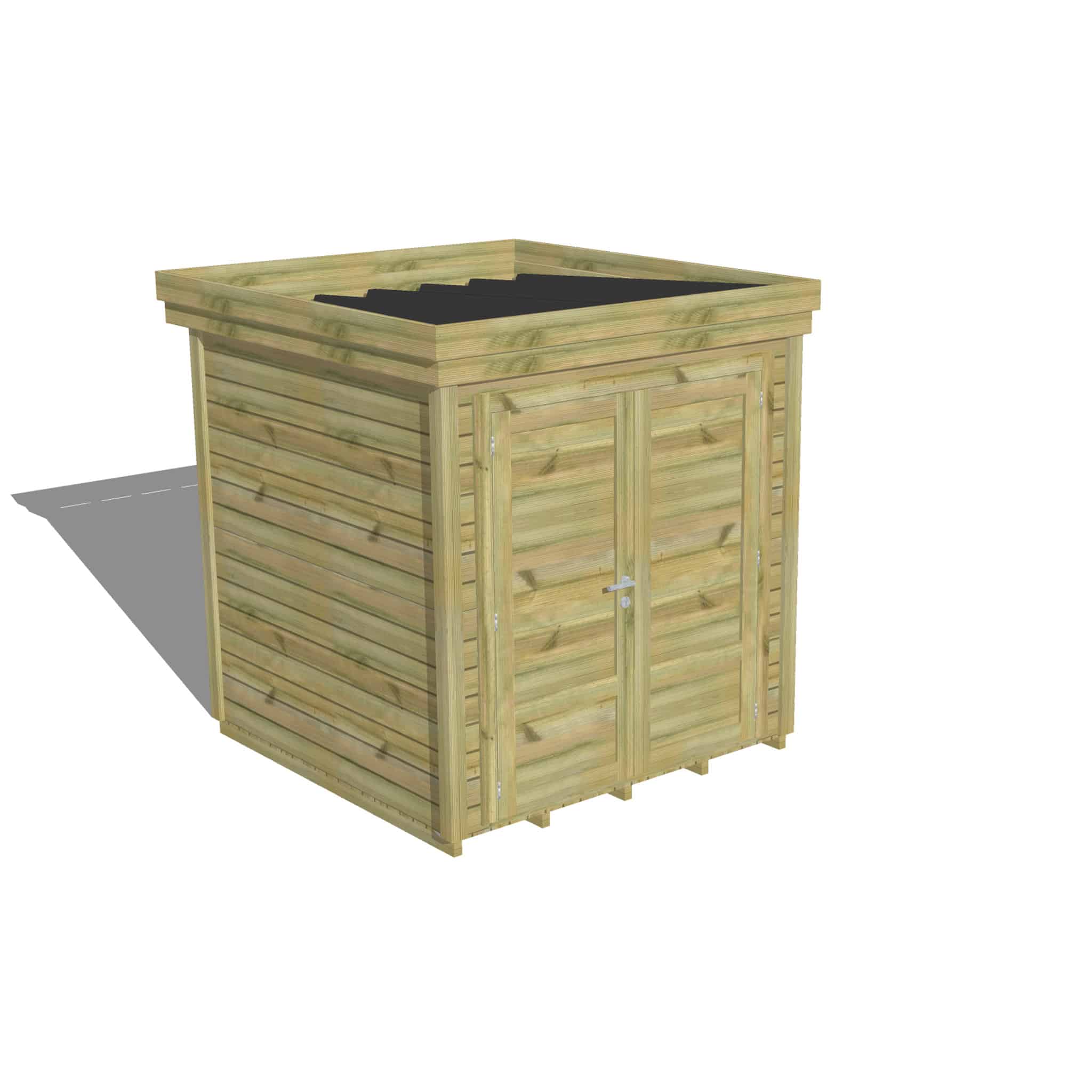 Abri Français Origine Cabane rangement porte double plancher 4,1m2