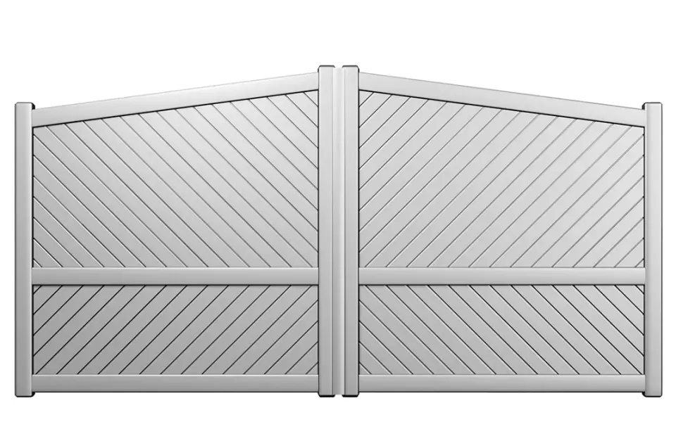 Préfalu HOHNECK portail battant aluminium extérieur