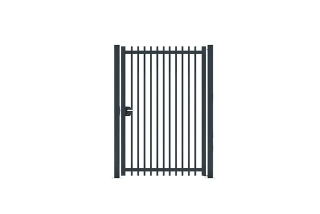 Portillon acier biseauté 1000x1000 mm avec serrure