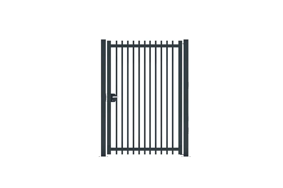 Portillon acier biseauté 1000x1000 mm avec serrure