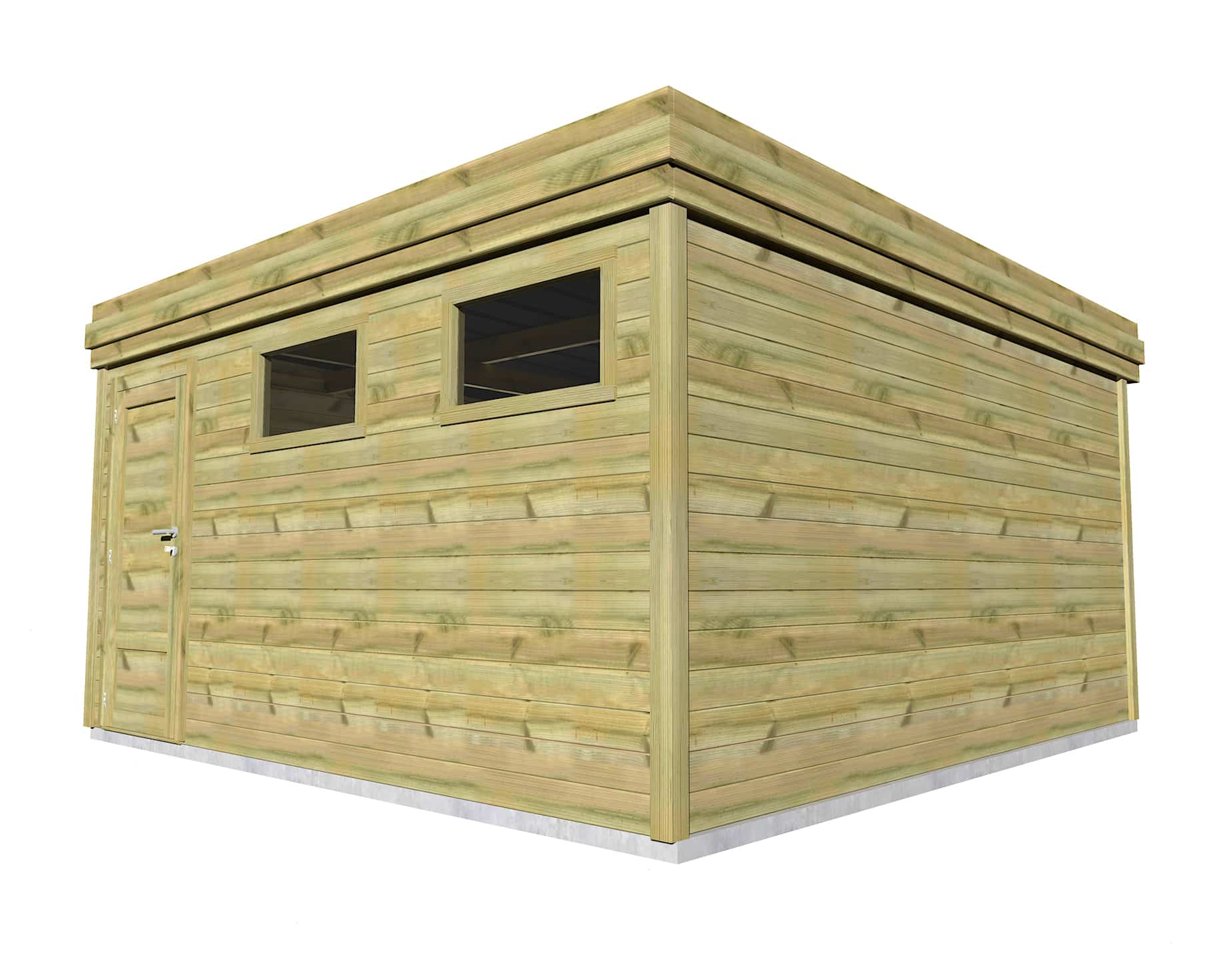 Abri Français Gamme Origine chalet jardin bois 4,2x4,2m 20,6m2