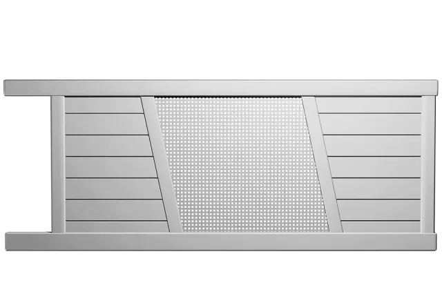 Préfalu Maoke portail battant aluminium jardin