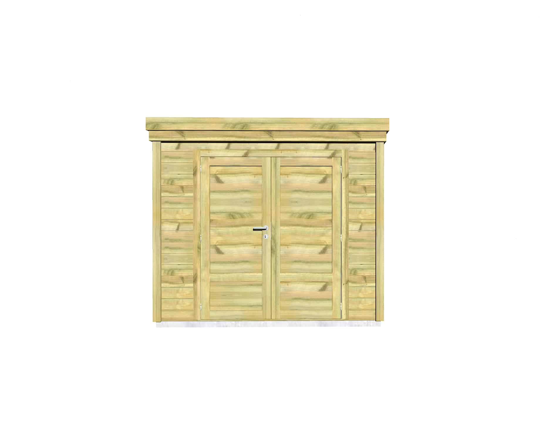 Abri Français Origine 6,3 m² porte double local rangement pin