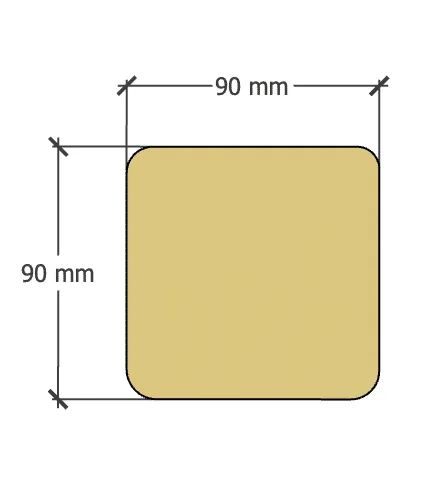 Abri Français Bois au détail poteau bois 240x9x9 cm autoclave