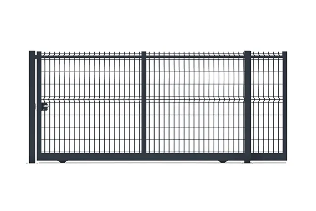 METAL GARDEN Portails Coulissants Acier grillagé 4000x1750 mm