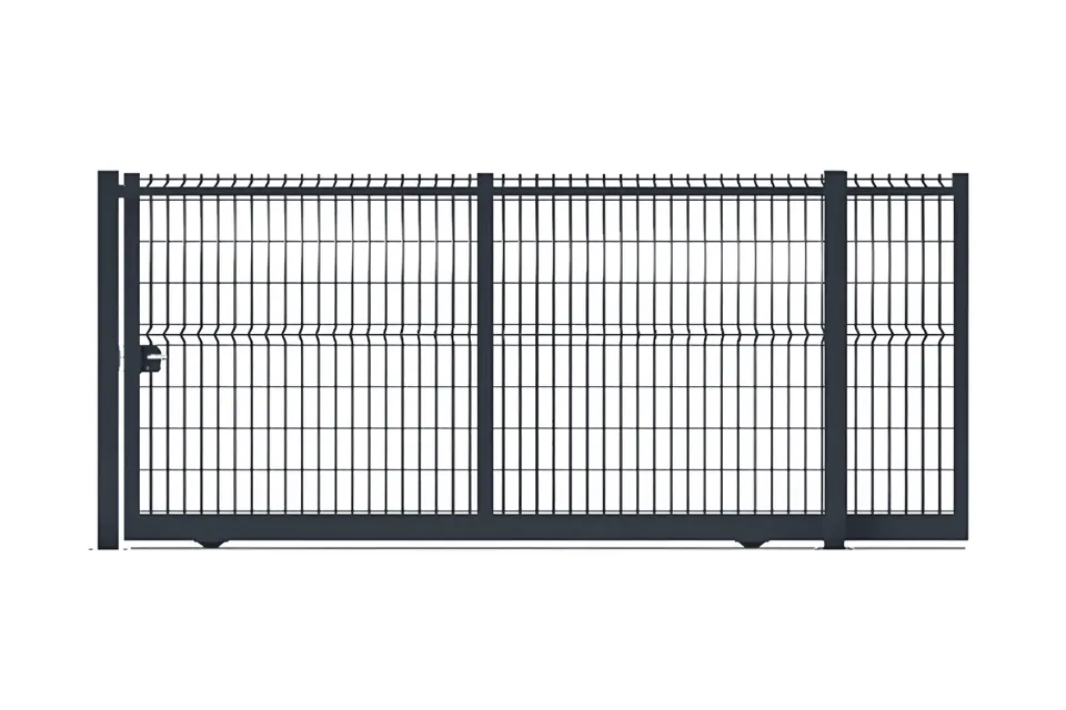 METAL GARDEN Portails Coulissants Acier grillagé 4000x1750 mm