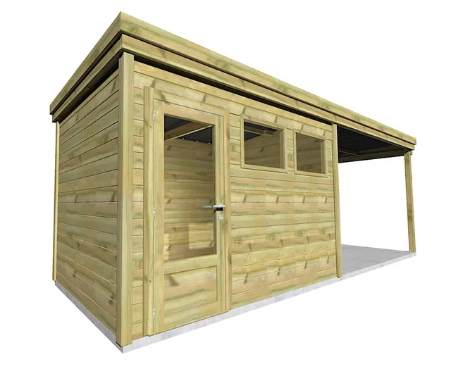Abri Français Gamme Origine Pool House 17m2 abri jardin bois autoclave