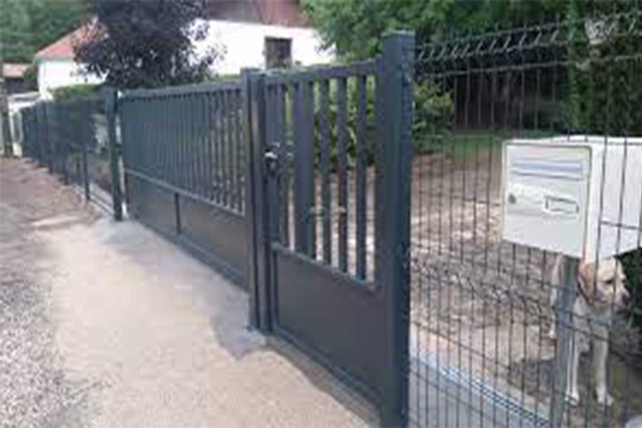 Metal Garden Portillon à soubassement portillon acier galvanisé