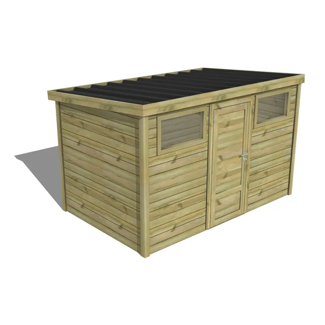 Abri Français Essentiel Abri de jardin 6,8m² porte pleine