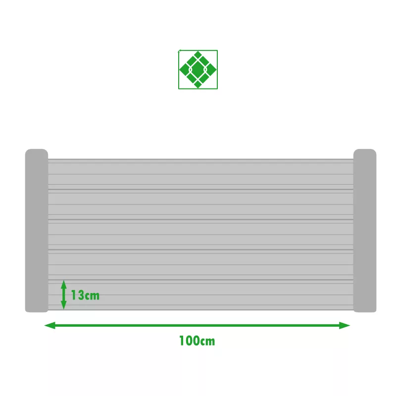 Europe Clôture Clôtures aluminium kit lame alu au m²