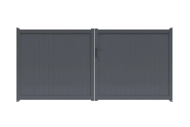 METAL GARDEN Portail Battant Plein Alu 3500x1600