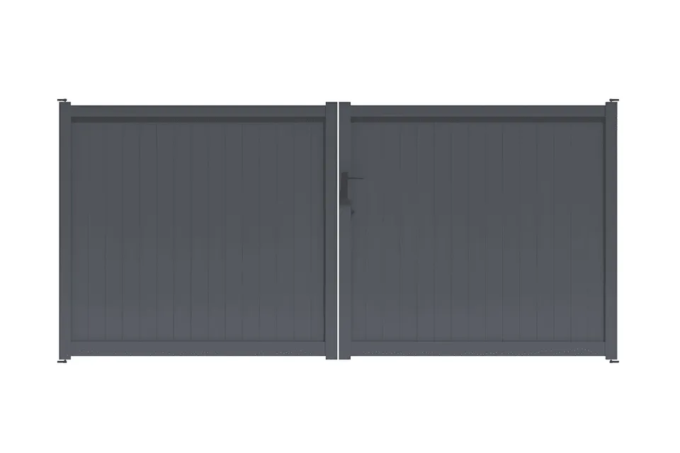 METAL GARDEN Portail Battant Plein Alu 3500x1600