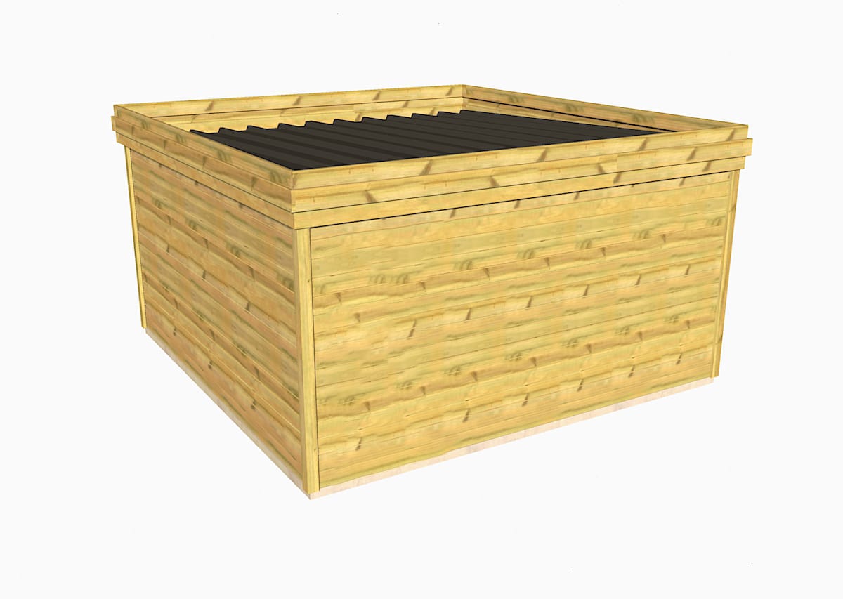 Abri Français Gamme Essentiel abri de jardin 18,84 m² pin 27 mm