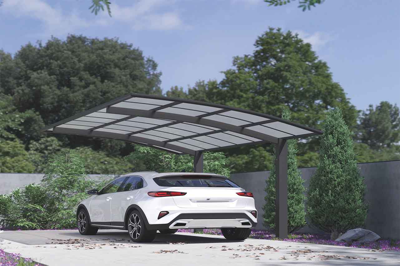 METAL GARDEN Abris de Voiture carport moderne 5000x3000 mm