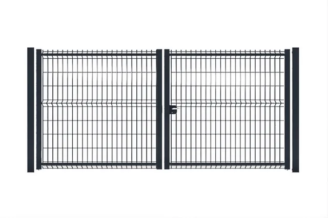 METAL GARDEN Portails Battants Acier portail battant grillagé 4000x1500 mm