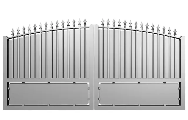 Préfalu Cathare portail battant aluminium pour jardin
