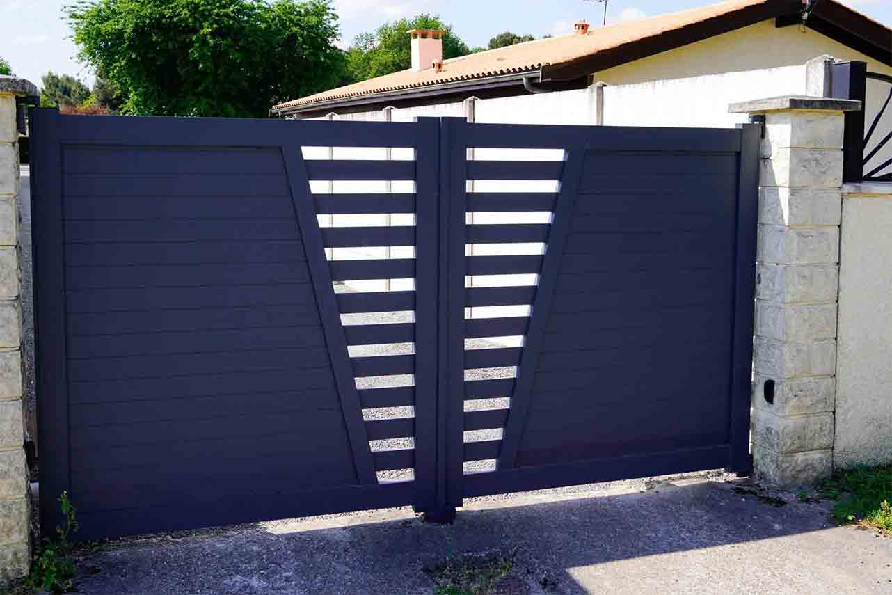 METAL GARDEN Portail battant déco droit portail alu 3500 mm