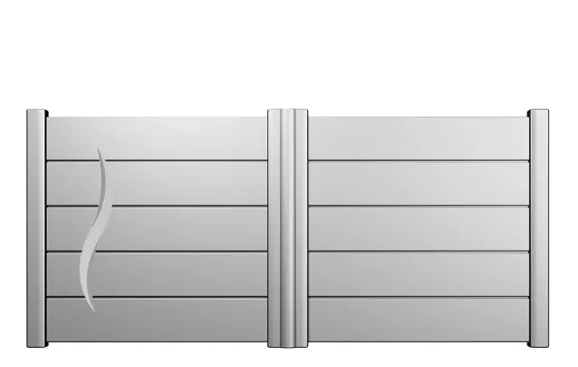 Préfalu Modèle 5 portail battant aluminium