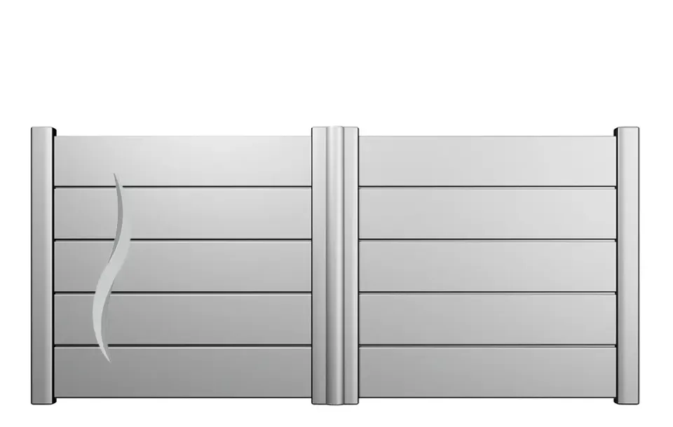 Préfalu Modèle 5 portail battant aluminium