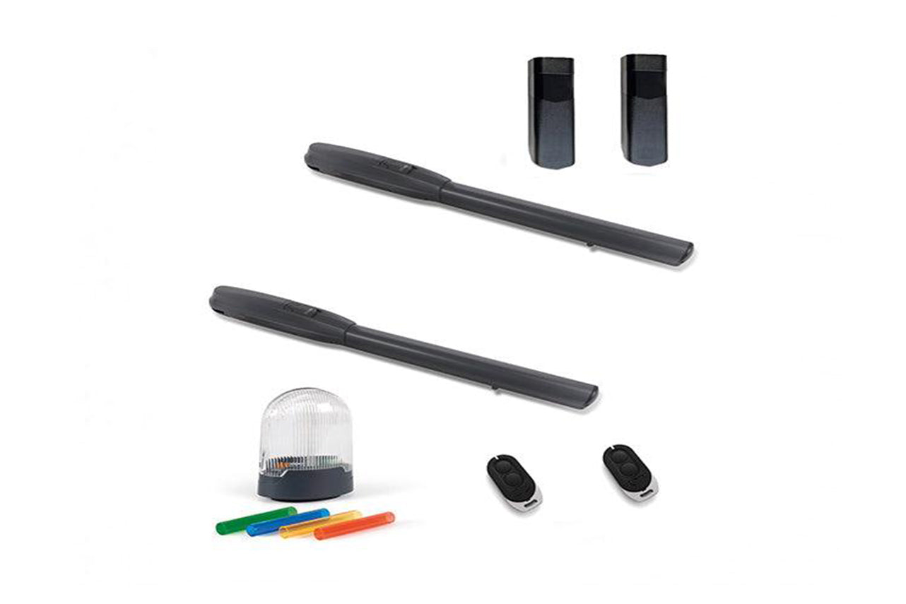 METAL GARDEN Standard + kit moteur battant 24V 2 télécommandes