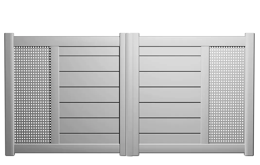 Préfalu Perche portail battant aluminium jardin