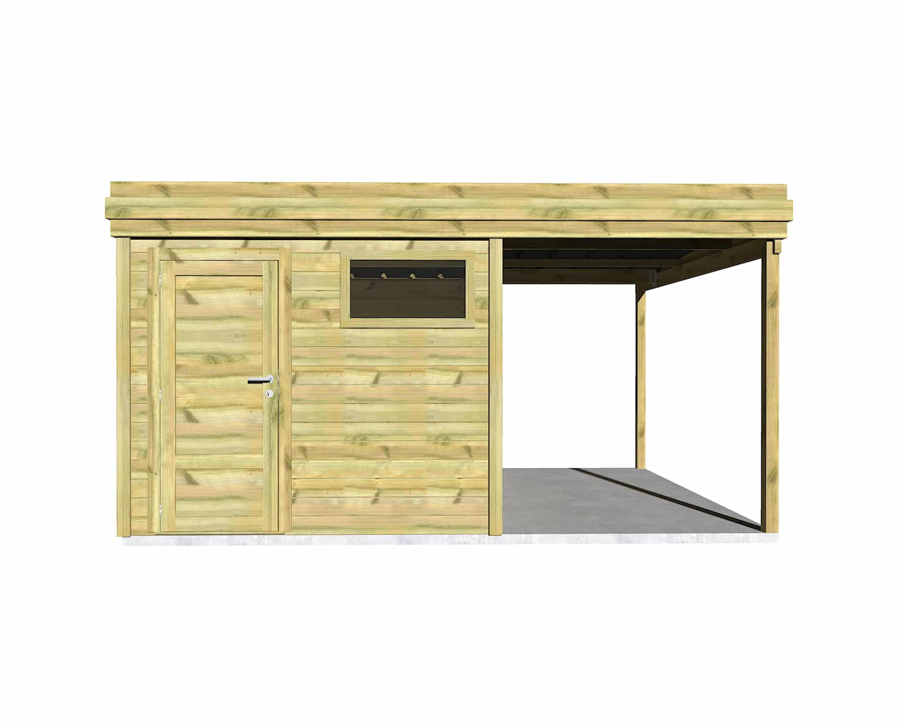 Abri Français Gamme Origine 2,5x3,3 m abri de stockage 17,7 m²
