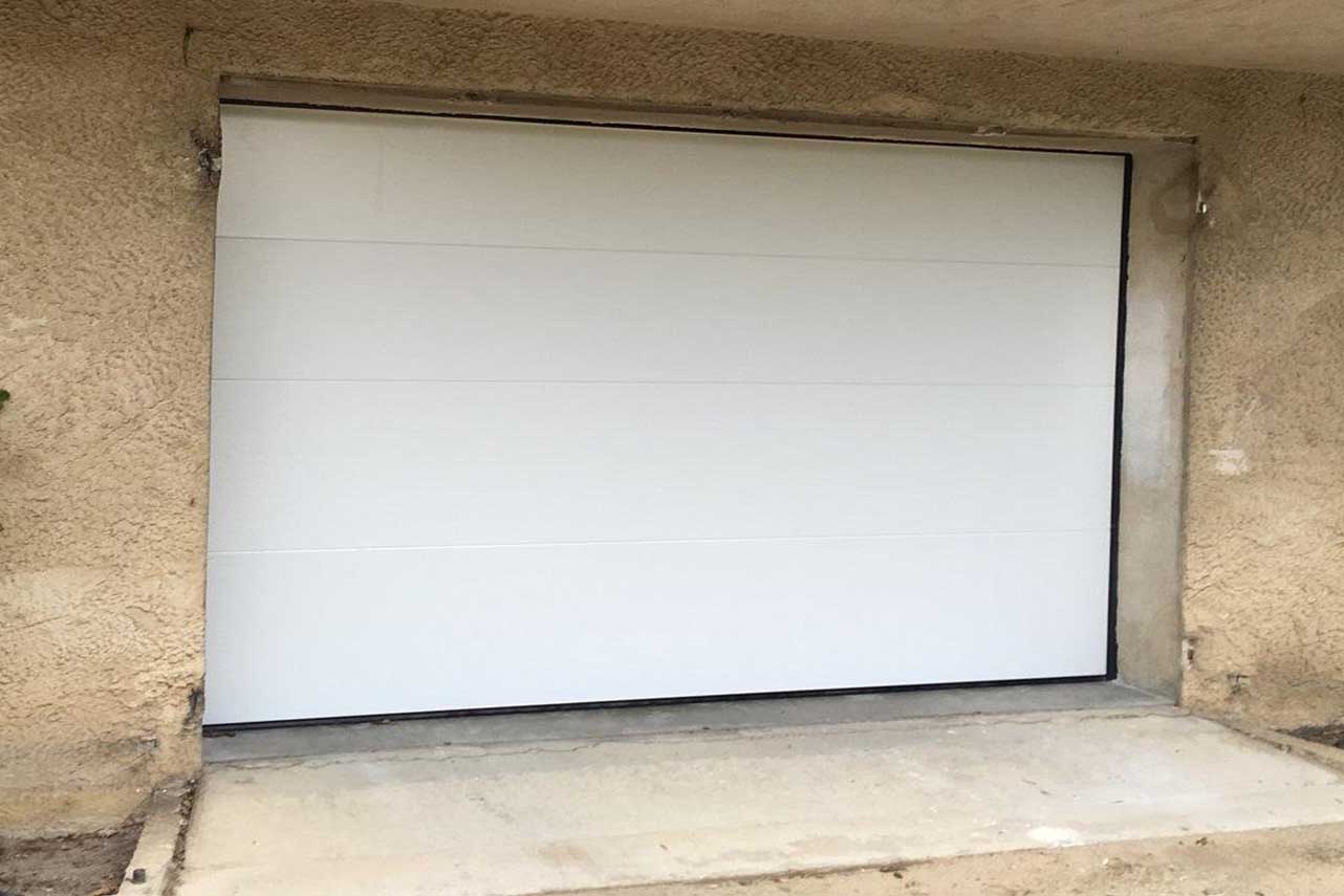METAL GARDEN Portes de Garage levante lisse porte 2500x2000 gris