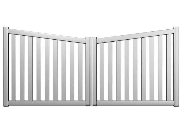 Préfalu Vosges portail battant aluminium extérieur