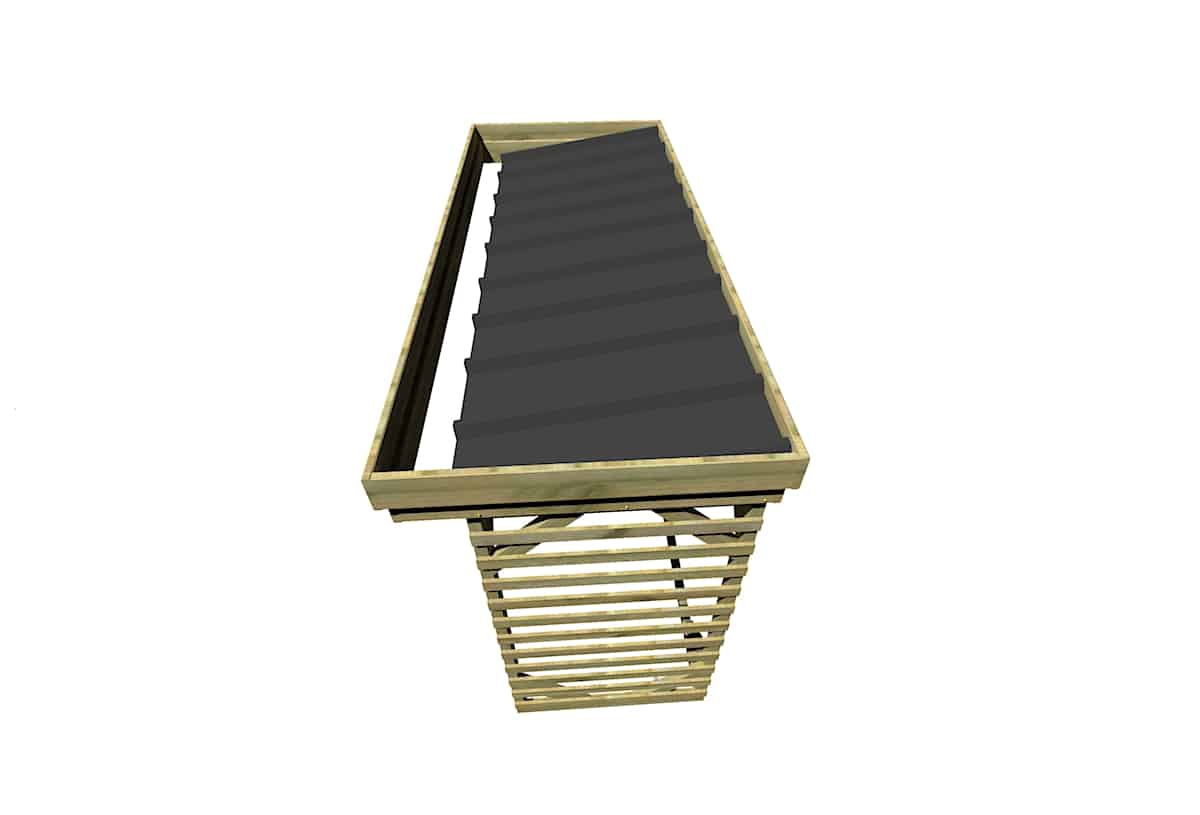 Abri Français Abris Bûches abri bûches bois 4 stères 3,15m