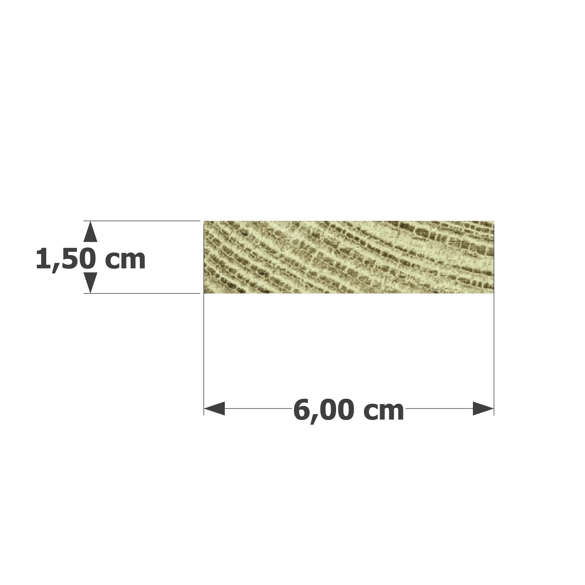 Abri Français Bois au détail Latte 16x60 mm latte bois verte