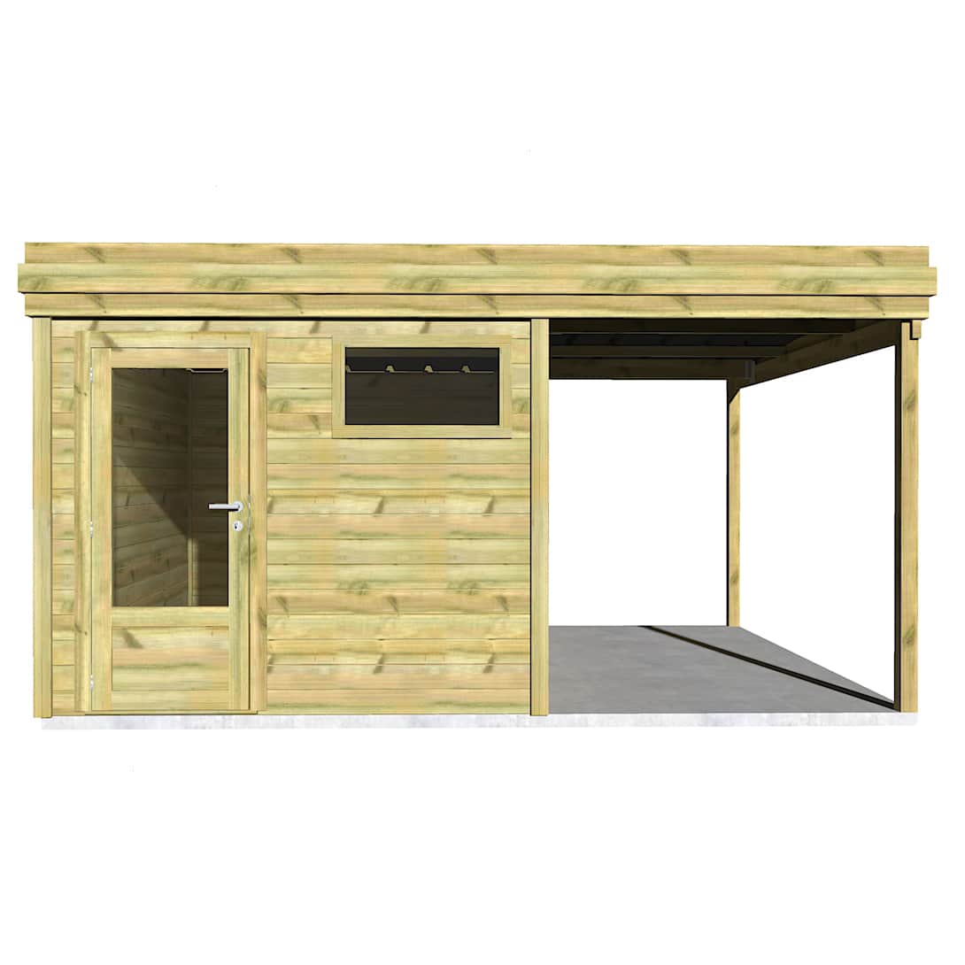 Abri Français Origine Mono-Pente 17,7 m² abri de jardin