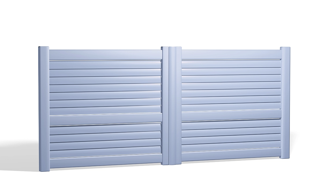 Préfalu Carlit portail battant alu brise-vent