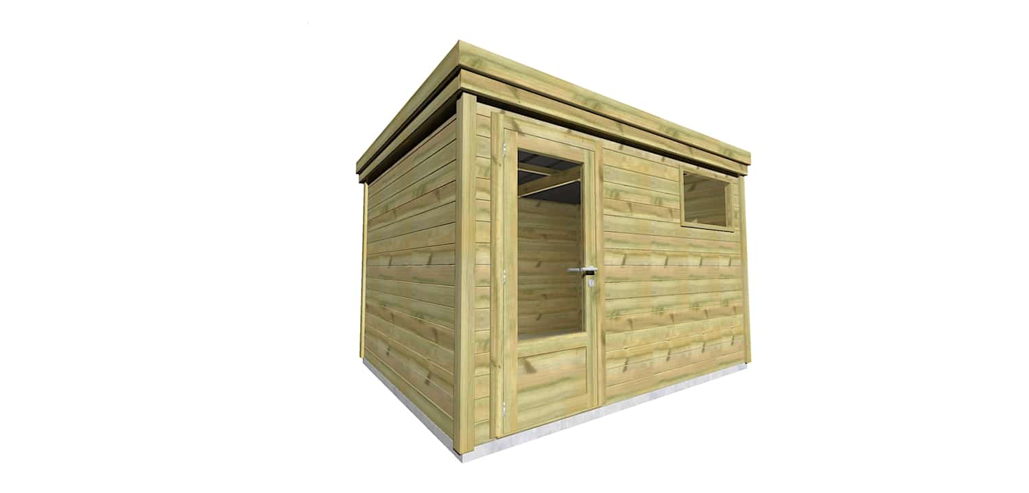 Abri Français Origine 8,3 m² porte vitrée abri jardin fenêtre