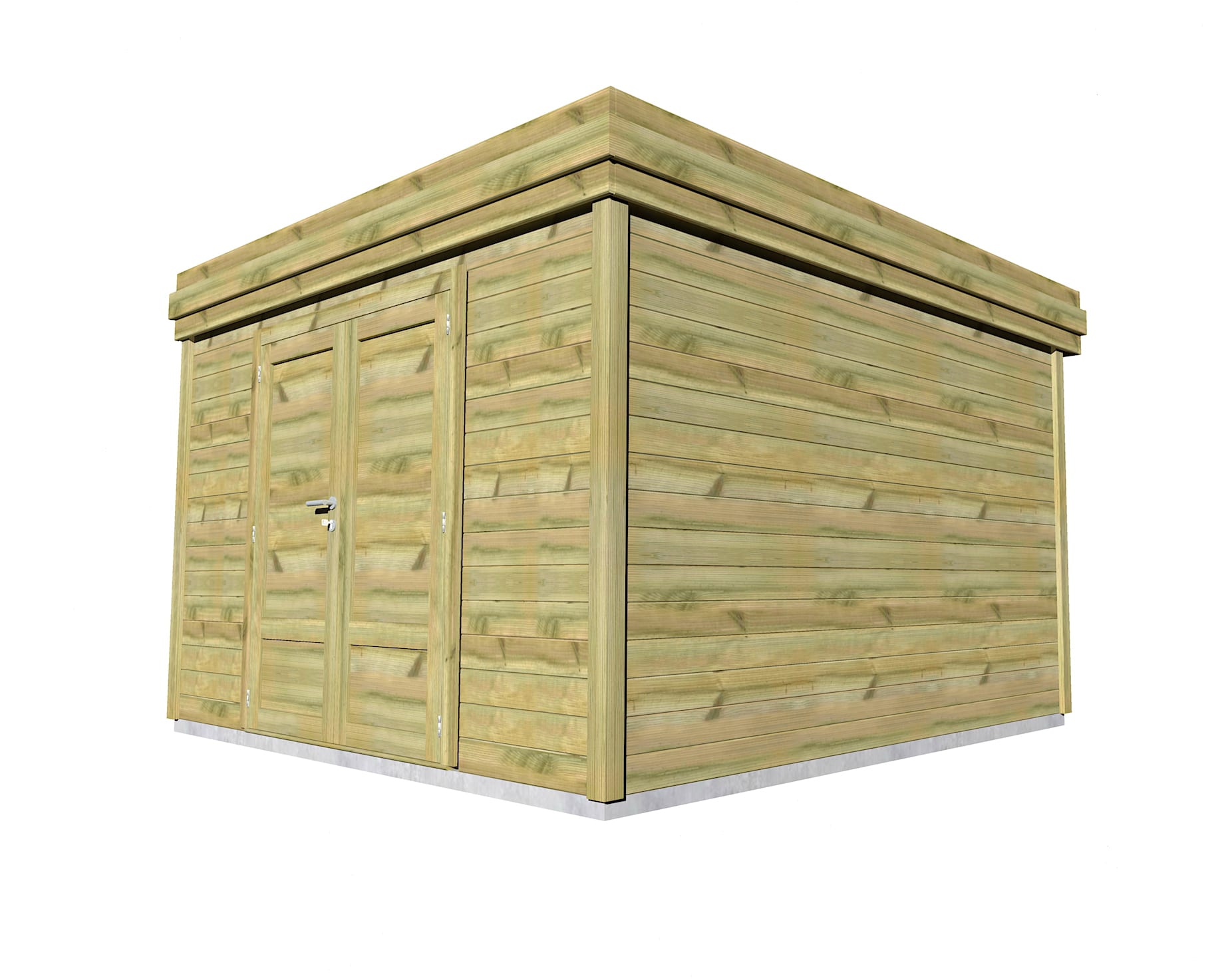 Abri Français Origine 13,2 m² abri de jardin porte pleine