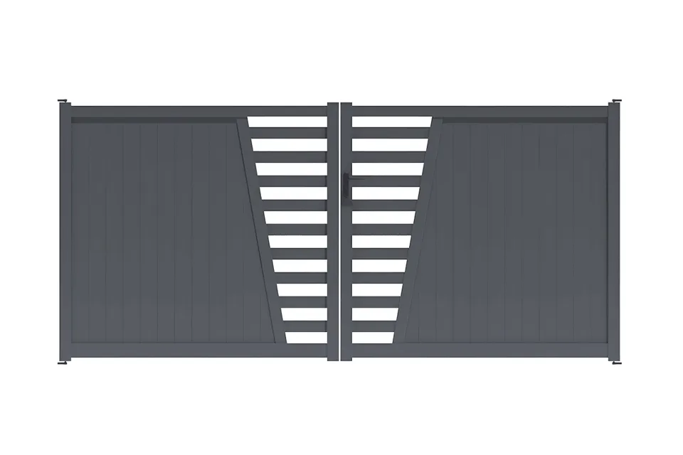 METAL GARDEN Portail battant déco droit portail alu 3500 mm