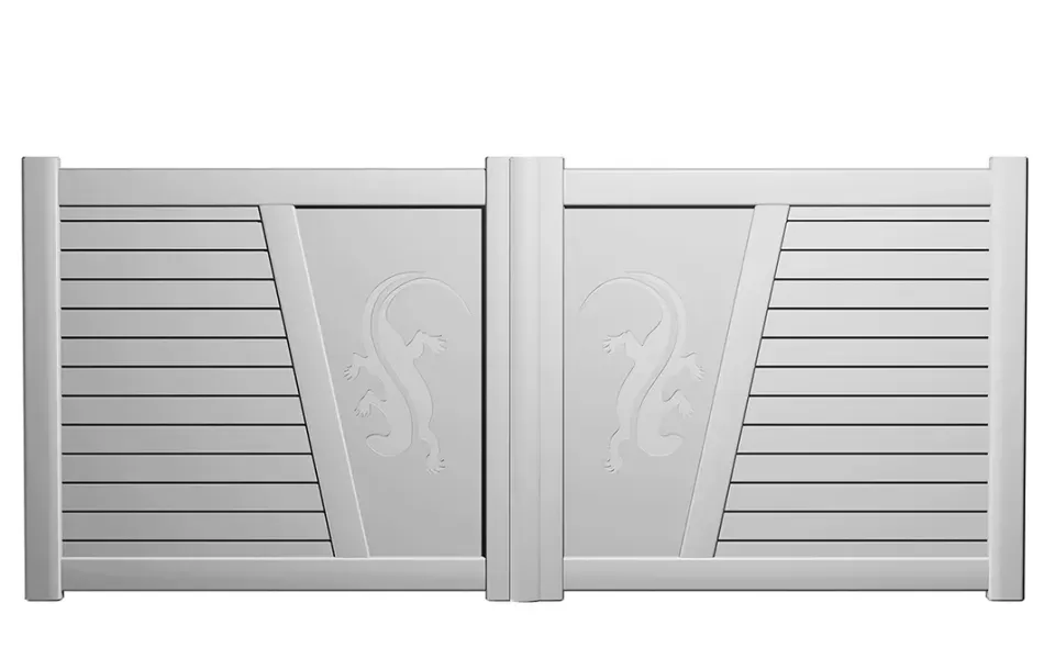 Préfalu Portails battants aluminium Olav portail jardin