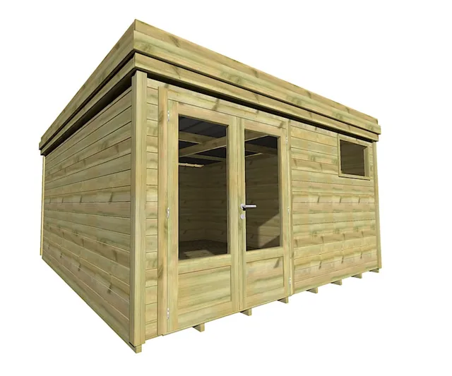 Abri Français Origine 4,46x4,61 m abri jardin 20,6 m2 plancher
