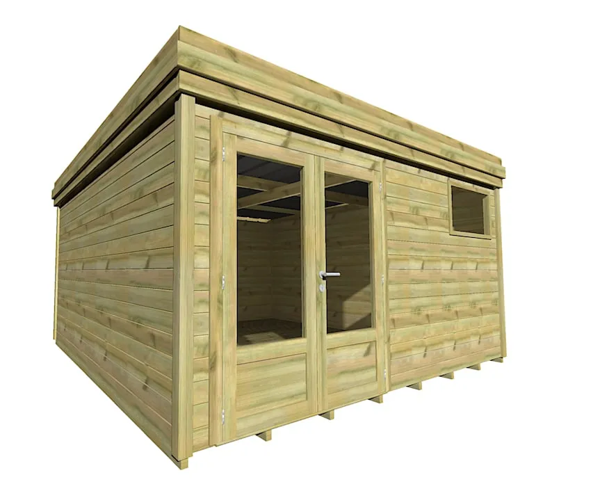 Abri Français Origine 4,46x4,61 m abri jardin 20,6 m2 plancher