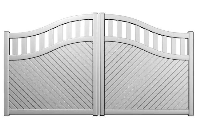 Préfalu BROME portail battant aluminium jardin