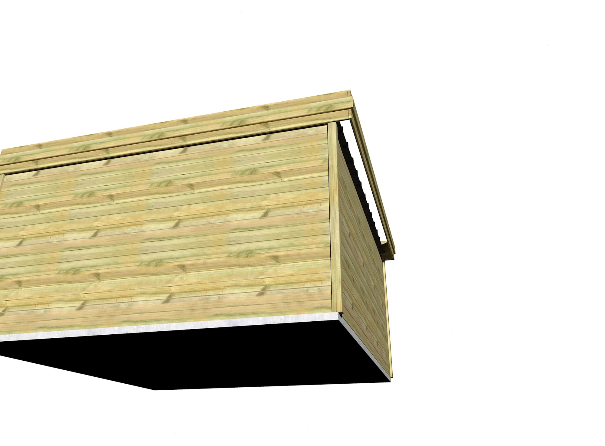 Abri Français Gamme Origine chalet jardin bois 4,2x4,2m 20,6m2